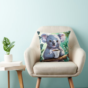 Cosy Jungle Koala Coffee Cushion
