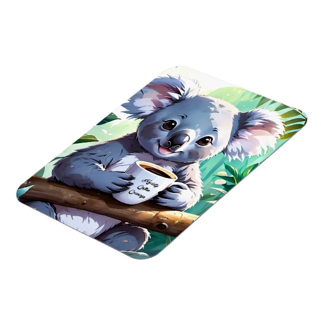 Cosy Jungle Koala Coffee Magnet (Left Side)