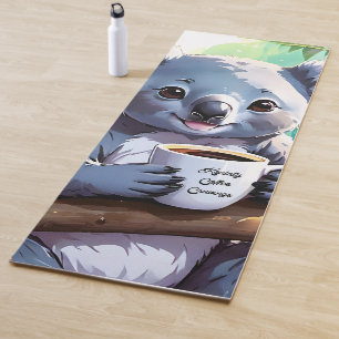 Cosy Jungle Koala Coffee Yoga Mat