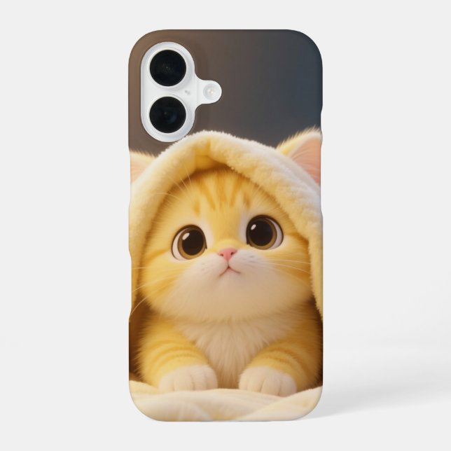 Cosy Kawaii Cat Phone Case (Back)