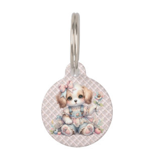 Cosy Kawaii Cottagecore Farmcore Puppy Style Pet Tag