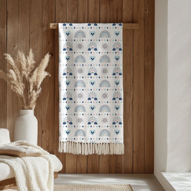 Cosy Kids Blanket Pastel Pink and Navy Vibes (Cozy Kids Blanket Pastel Pink and Navy Vibes)