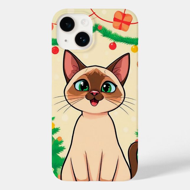 🐱 Cosy Kitty Dreams ✨ Whimsical Cat Fantasy Case-Mate iPhone Case (Back)