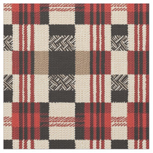 Cosy Knit Patchwork - Vintage Boho Autumn Style 2 Fabric