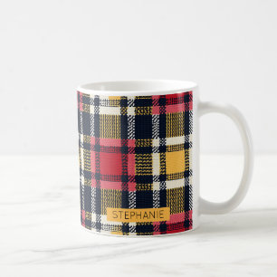 Cosy Knit Patchwork - Vintage Boho Autumn Style 3 Coffee Mug