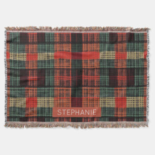 Cosy Knit Patchwork - Vintage Boho Autumn Style Throw Blanket