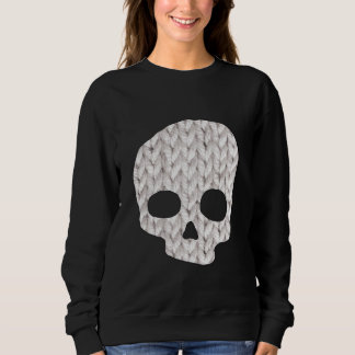 Cosy Knit Skull Sweatshirt