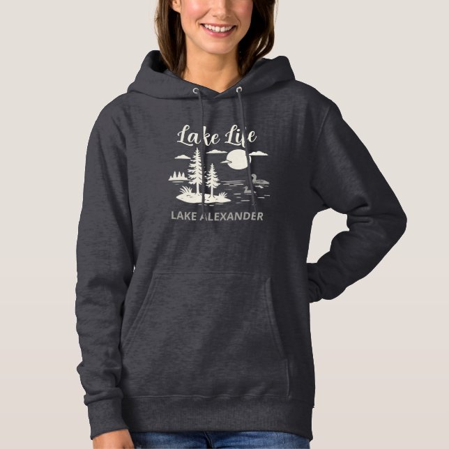 Cosy Lake Life Custom Lake Name  Hoodie (Front)