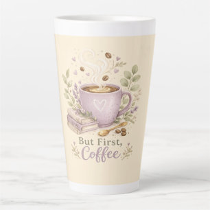 Cosy Lavender Watercolor Coffee Latte Mug