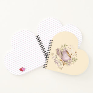 Cosy Lavender Watercolor Coffee Notebook