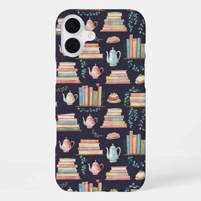 Cosy Library Charm iPhone Case (Back)
