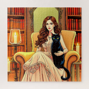 Cosy Library Haven Jigsaw Puzzle