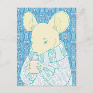 Cosy Little Rat Postcard