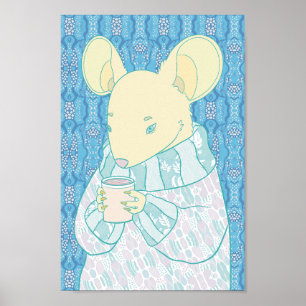 Cosy Little Rat Poster