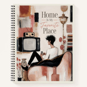 Cosy Living Room Interior Notebook