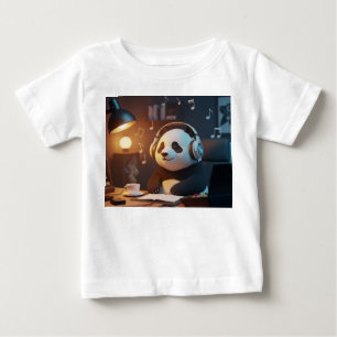 Cosy Lo-Fi Panda Music Producer Baby T-Shirt