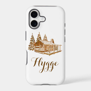 Cosy Log Cabin - Hygge or your own text