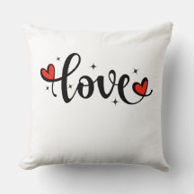 Cosy LOVE Throw Pillow – Perfect for Valentine's D