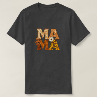 Cosy Mama Leopard Daisy Fall Vibe T-Shirt