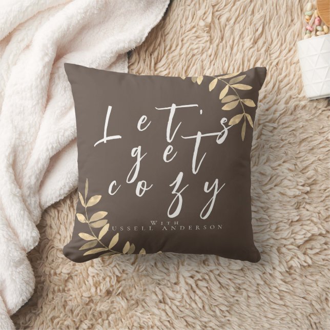 Cosy Modern Brown Pillow (Blanket)