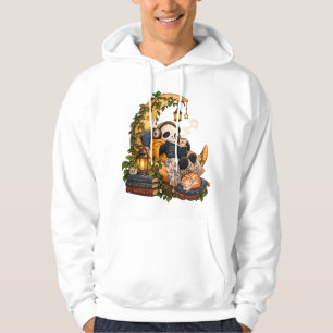 Cosy Moonlight Panda Reading Hoodie