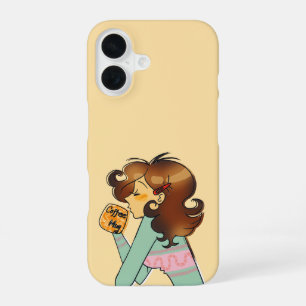 Cosy Morning Coffee Mood Art iPhone 16 Case