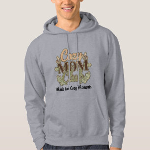 Cosy Mum Club Retro Coffee Lover Design Hoodie