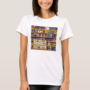 Cosy Mysteries Bookshelf T-Shirt