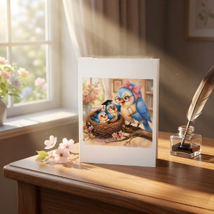 Cosy Nest Graduation Folded Greeting Card