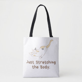 Cosy Neutral Cat Line Art Carryall Bag