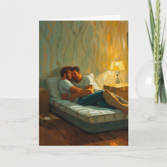 Cosy New Apartment Cuddle Card (Front)