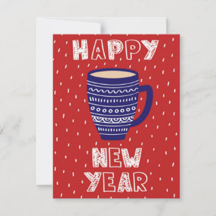 Cosy New Year's Tea Card