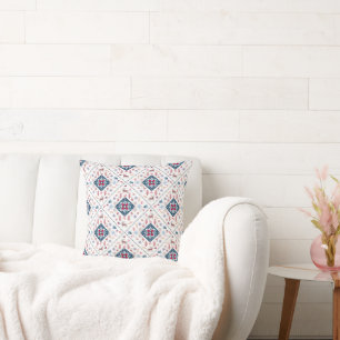 Cosy Nordic Christmas with Snowflakes and Reindeer Cushion