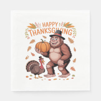 Cosy October Autumn Pumpkins Oversized T-Shirt Napkin