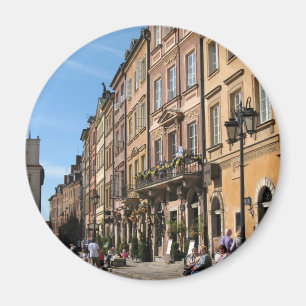 Cosy Old Town in Warsaw Magnet