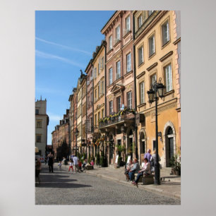 Cosy Old Town in Warsaw Poster