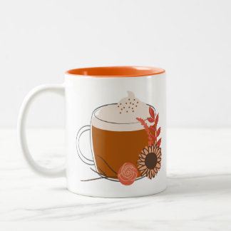 Cosy Orange Fall Coffee Mug - Thanksgiving Autumn 