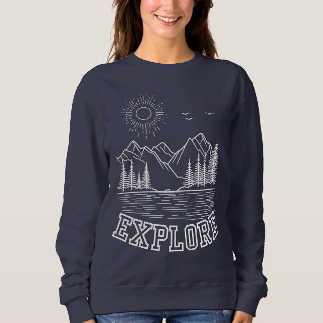 Cosy Outdoor Adventure Crewneck Pullover (Front)