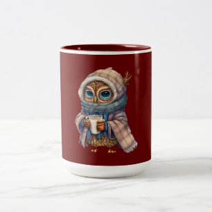 Cosy Owl Coffee Two-Tone Coffee Mug