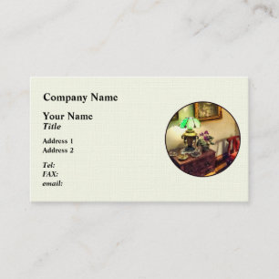 Cosy Parlour with Flower Petal Lamp Business Card