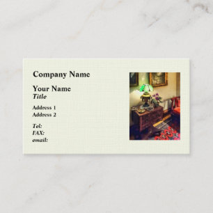 Cosy Parlour with Flower Petal Lamp Business Card