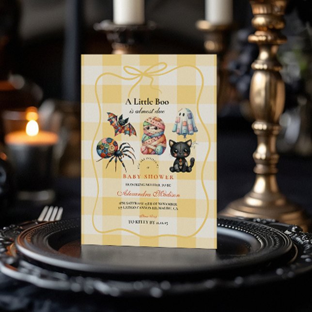Cosy Patchwork Halloween Invitation (Creator Uploaded)