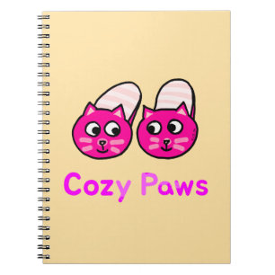 Cosy Paws Cute Purple Cats Notebook