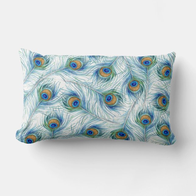 Cosy Peacock Pillow (Front)