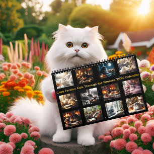 Cosy Persian Cats Through the Season 20XX Calendar
