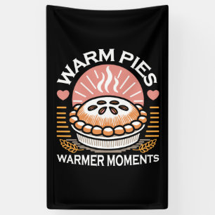 Cosy Pie Illustration: Warm Pies Warmer Moments Banner