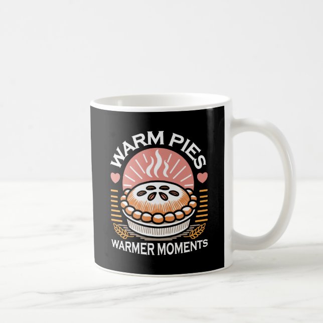 Cosy Pie Illustration: Warm Pies Warmer Moments Coffee Mug (Right)