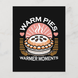 Cosy Pie Illustration: Warm Pies Warmer Moments Flyer