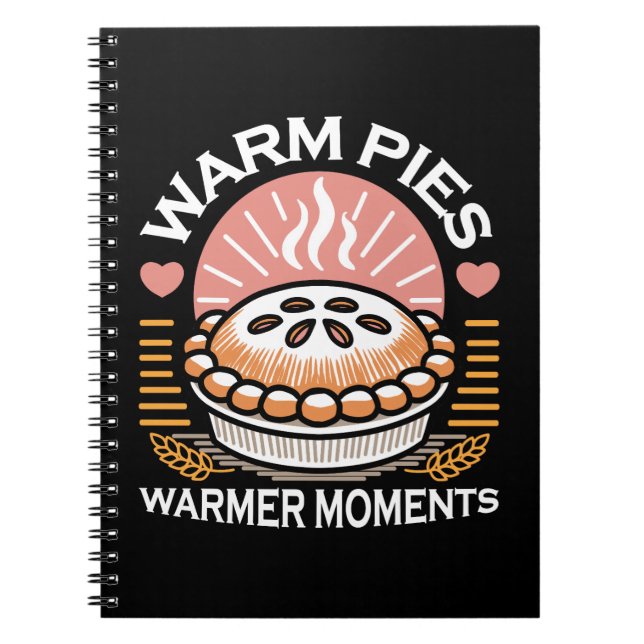 Cosy Pie Illustration: Warm Pies Warmer Moments Notebook (Front)