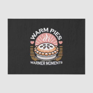 Cosy Pie Illustration: Warm Pies Warmer Moments Tissue Paper